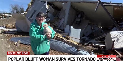 Poplar Bluff woman survives tornado