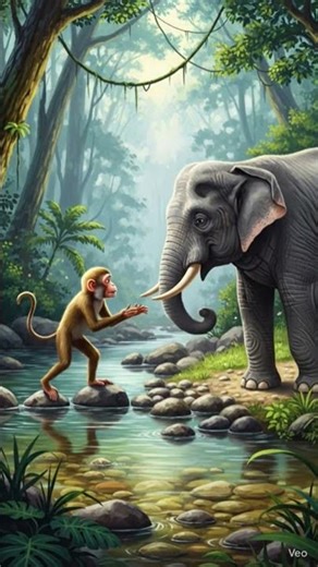 #nice #funny #video #comedy 1. हाथी ने बचाई बंदर की जान - दोस्ती की सच्ची कहानी