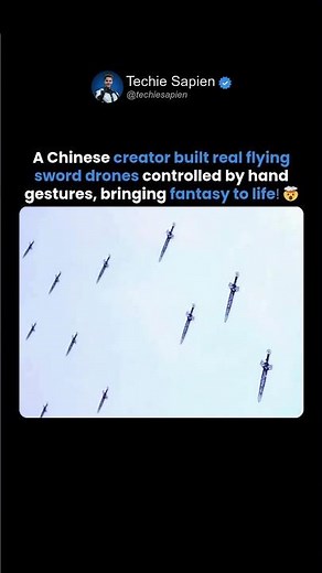 A Chinese Creator Shows Real Flying Sword Drones 🤯