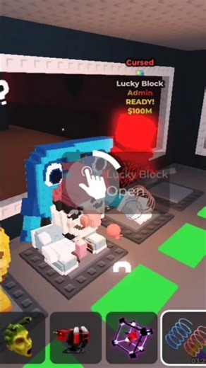 opening lucky block hack 🤑🔥😈 #stealabrainrot #roblox