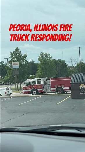 Peoria, Illinois fire truck 10 responding!#firetrucks ￼￼
