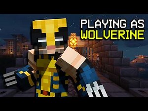 PLAYING AS WOLVERINE IN MINECRAFT | Custom Mod Adventure