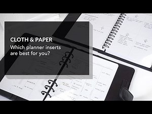 Choosing Planner Inserts for Your Planning Style | Cloth & Paper