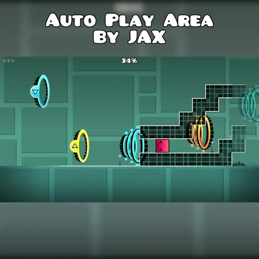 The First AUTO Level In GD [Geometry Dash Short]
