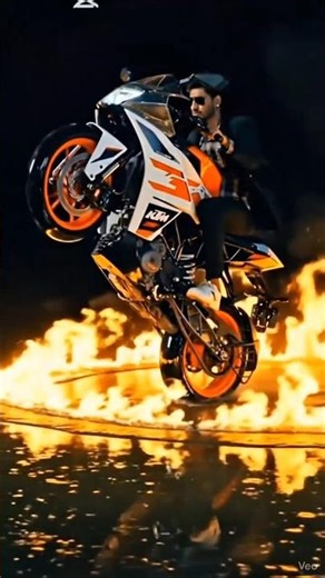 KTM RC Bike stunts 😲 #bike #stunt #ai #bikeriding #bikelover