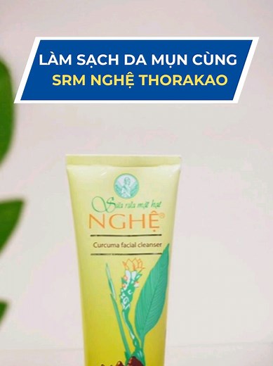Làm sạch da mụn cùng Sữa rửa mặt Hạt nghệ sáng da Thorakao #Thorakao #myphamthorakao #srmhatnghethorakao #srmthorakao #SamTetBaoVui