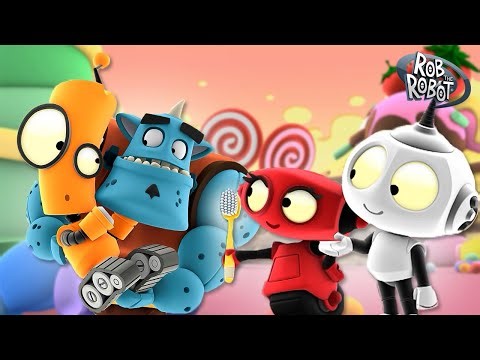 Too Much of a Sweet Thing 🍭🍬 | Rob The Robot | Preschool Learning