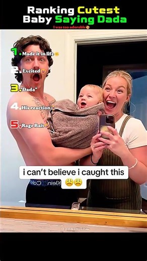 Ranking cutest baby saying dada