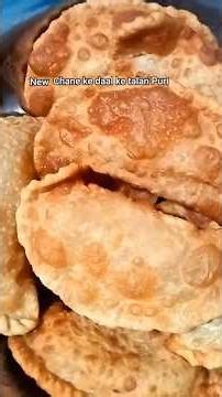 #Quick & easy recipe chana dal talan poori Traditional UP-Bihar Style Dalpuri"#shortvideo#shortfeed