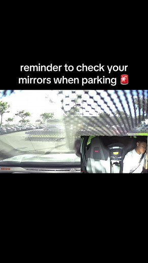 Parking Safety Reminder: Don't Forget to Check Your Mirrors 🚨
