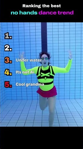 Ranking the best no hands dance trend part 3 # shorts