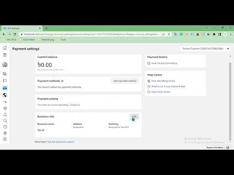 How to set up FB Ads Manager Billing | Facebook Page Payment setting