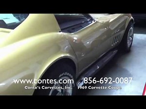 1969 Riverside Gold Corvette Coupe for Sale at Conte's Corvettes, Inc. Vineland, NJ USA