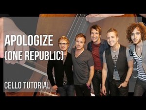 How to play Apologize by One Republic on Cello (Tutorial)