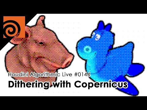 Houdini Algorithmic Live #144 - Ordered Dithering with Copernicus
