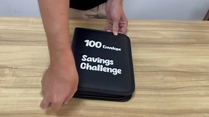 100 Envelope Challenge Binder, Savings Challenges Book with Envelopes, Envelopes Money Saving Challenge Savings Binder Successfully Reach Your Savings Goals (Blue A)