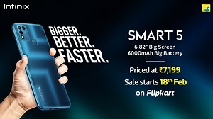 10K reactions · 651 shares | The power to achieve the impossible is now yours. Presenting the Bigger, Better and faster Infinix fast 5 with a massive 6000mAh battery. Sale starts on 18th February on Flipkart | Flipkart | Facebook