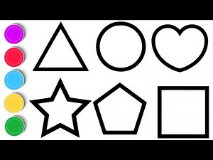 How to Draw Easy 3D Geometric Shapes | Step-by-Step Tutorial | Kids Drawing and Coloring