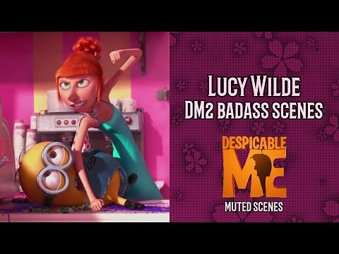 Despicable Me - Lucy Wilde badass scenes (DM2 muted)