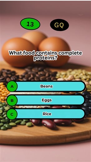 1.6K views | What food contains complete proteins? Let’s test your protein IQ—comment now! #ProteinQuiz #CompleteProtein #NutritionTrivia #FoodFacts #EatToBuild #HealthyChoices #SmartFood #FuelTheBody #TriviaChallenge #WellnessWin #ProteinPacked #BodyNutrition #HealthSmart #EatForStrength #KnowYourMacros #QuizAlert #MindBodyFuel #WellnessTips #GetStrong #QuizBuzz | Global Quiz Quest | Facebook