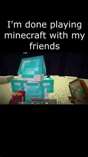 Minecraft Meme: Mining Interrupted by Surprise Prank Trap