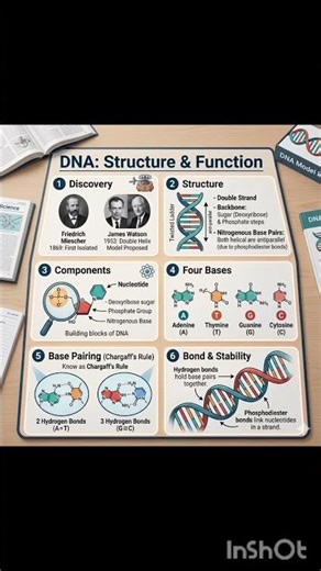 DNA ka Secret 😱 | Structure & Function Explained in 60 sec