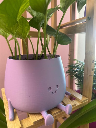 3D Printed Happy Planter – Kawaii Desk Decor - Etsy