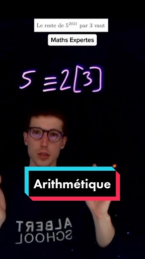 Une application des opérations sur les modulo en arithmétique. #maths #mathsexpertes #terminale