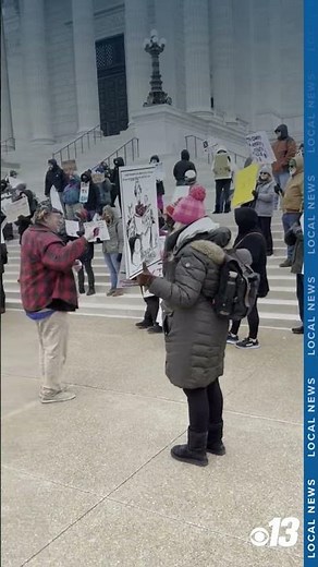 DEMONSTRATORS PROTEST TRUMP ADMINISTRATION IN JEFFERSON CITY