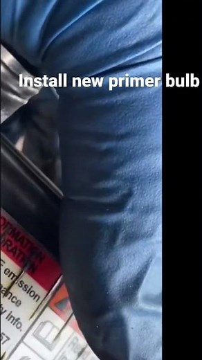 Quick tip: installing a new primer bulb on a Briggs classic