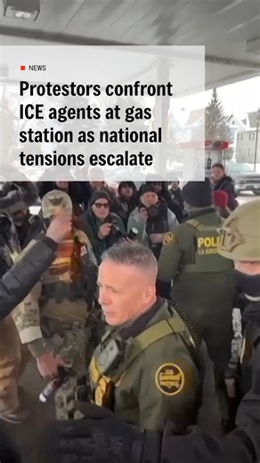 Demonstrators confronted US Border Patrol and Immigration and Customs Enforcement agents in Minneapolis on Wednesday as federal authorities pressed ahead with large-scale immigration enforcement operations. ICE vehicles stopped at a gas station where Border Patrol commander Greg Bovino briefly spoke with reporters, repeatedly saying agents had stopped only to refuel before confirming they were carrying out “Title Eight immigration enforcement.” Bovino said arrests were going “fantastic” before a
