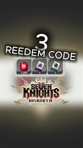 New Gift Code Seven Knights Rebirth 2026 #sevenknightsrebirth #reedeemcode #shorts