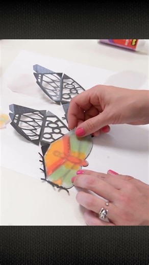 Watch me make stained glass out of paper! #diy #cricut #craft