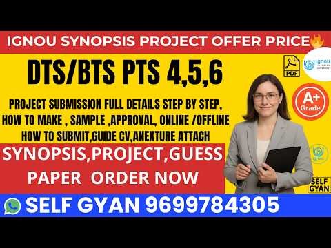 BTS PTS 04 IGNOU Project Submission 2026 🔥 Step-by-Step Guide + PDF Format Download | Full Process