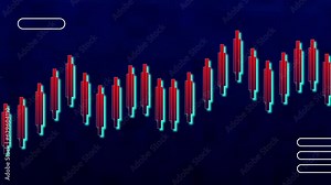 Business and finance growht infographic bar graph animation.Chart animation for business presentation
