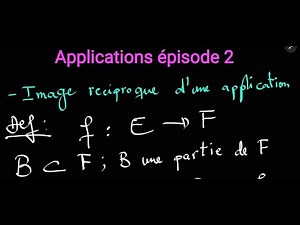 Definition and example of the inverse image of an application.