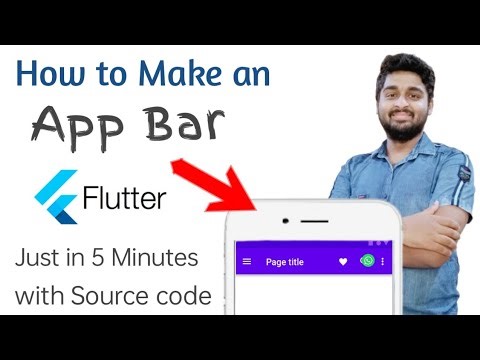 App Bar - in flutter | Make an app bar using flutter.