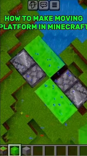 HOW TO MAKE MOVING PLATFORM IN MINECRAFT! #minecraft