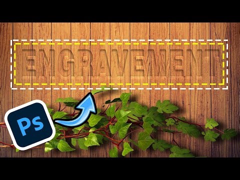 How to Create an Engraved Text Effect in Photoshop | Blend Effect #photoshop