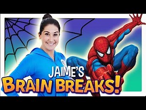 Jaime's Brain Breaks | 12. Spidey Superpowers | Cosmic Kids Yoga