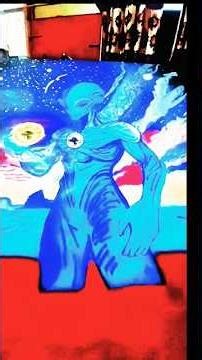 Blue Alien 👽 Holding Gold Coin | Space Fantasy Painting #shorts