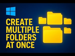 How to Create Multiple Folders at Once Using CMD | Fast Windows Trick 💻