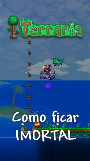 Como ficar IMORTAL E DERROTAR QUALQUER CHEFE no Terraria 1.4.5 #terraria #calamity #shorts