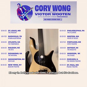 6K views · 432 reactions | Which Fodera Yin Yang Bass should I bring with me on the Cory Wong Power Station Tour?? Check out this video and vote in the comments! Cory Wong #victorwooten #thespiritofmusic #themusiclesson #bass #bassplayer #bassguitar #fodera #hartke #drstrings #corywong #coryjwong #powerstationtour | Victor Wooten | Facebook