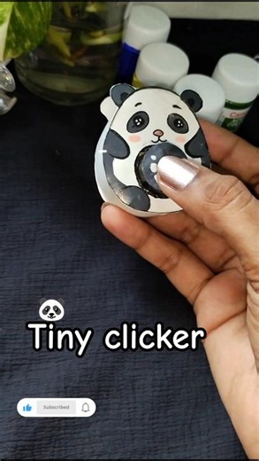 How to Make a Tiny 🐼Clicker#diy#craftideas#arttinycrafts
