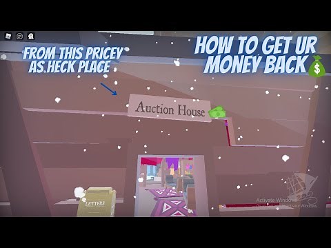 How to get your money back from auction house when its glitched!! (wild west roblox)