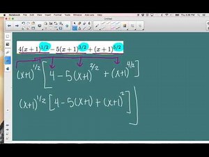 Factoring Expressions with rational exponents