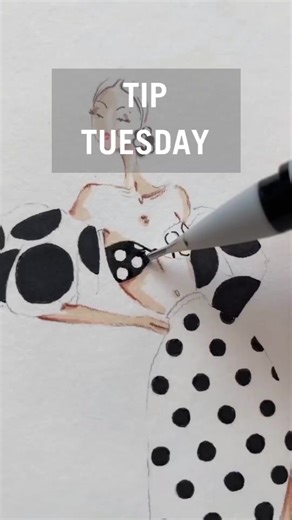 For today's #tiptuesday, professional fashion illustrator @studio_iva...