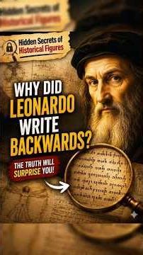 Why Did Leonardo da Vinci Write Backwards? #history #documentary