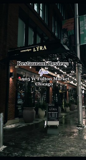 Restaurant Review for Lyra located in Fulton Market in Chicago 🥂✨🇬🇷 this is an upscale green restaurant with all of the vibes ✨ #review #greek #lyra #restaurant #chicago